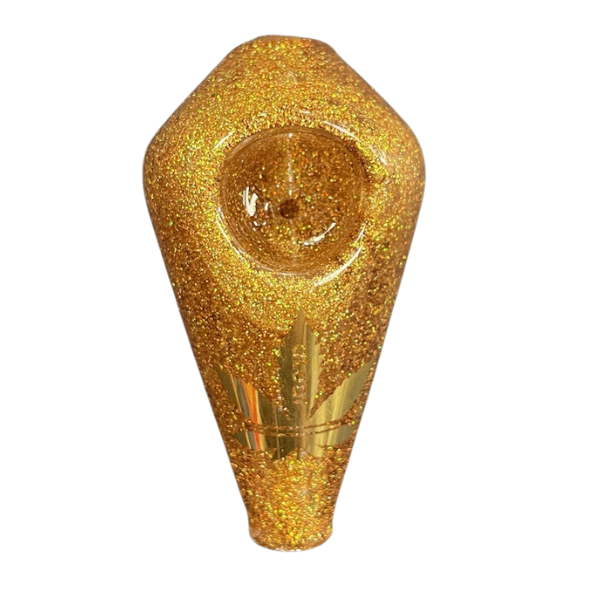 AL Handpipe Glitz Cone 3" / Gold